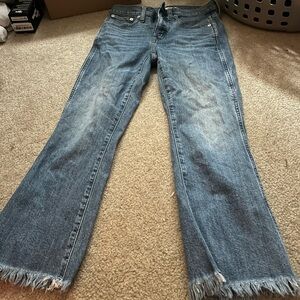 Womens 27 Madewell semi boot cut jeans